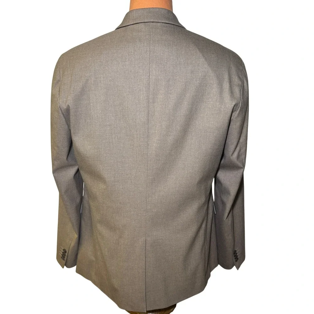 Banana Republic Mens 42L Standard Fit Taupe Herringbone Blazer Sport Coat Jacket